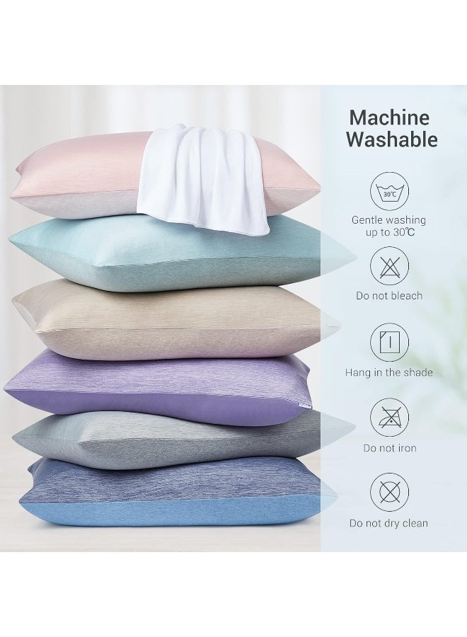 Marchpower Cooling Pillow Cases for Hot Sleepers, Japanese Arc Chill Cooling Pillow Cases Zipper, Cool Pillow Cases King Pillowcase Breathable Skin-Friendly Design Cooling Pillow Case(20X36in)-Gray - Image 5